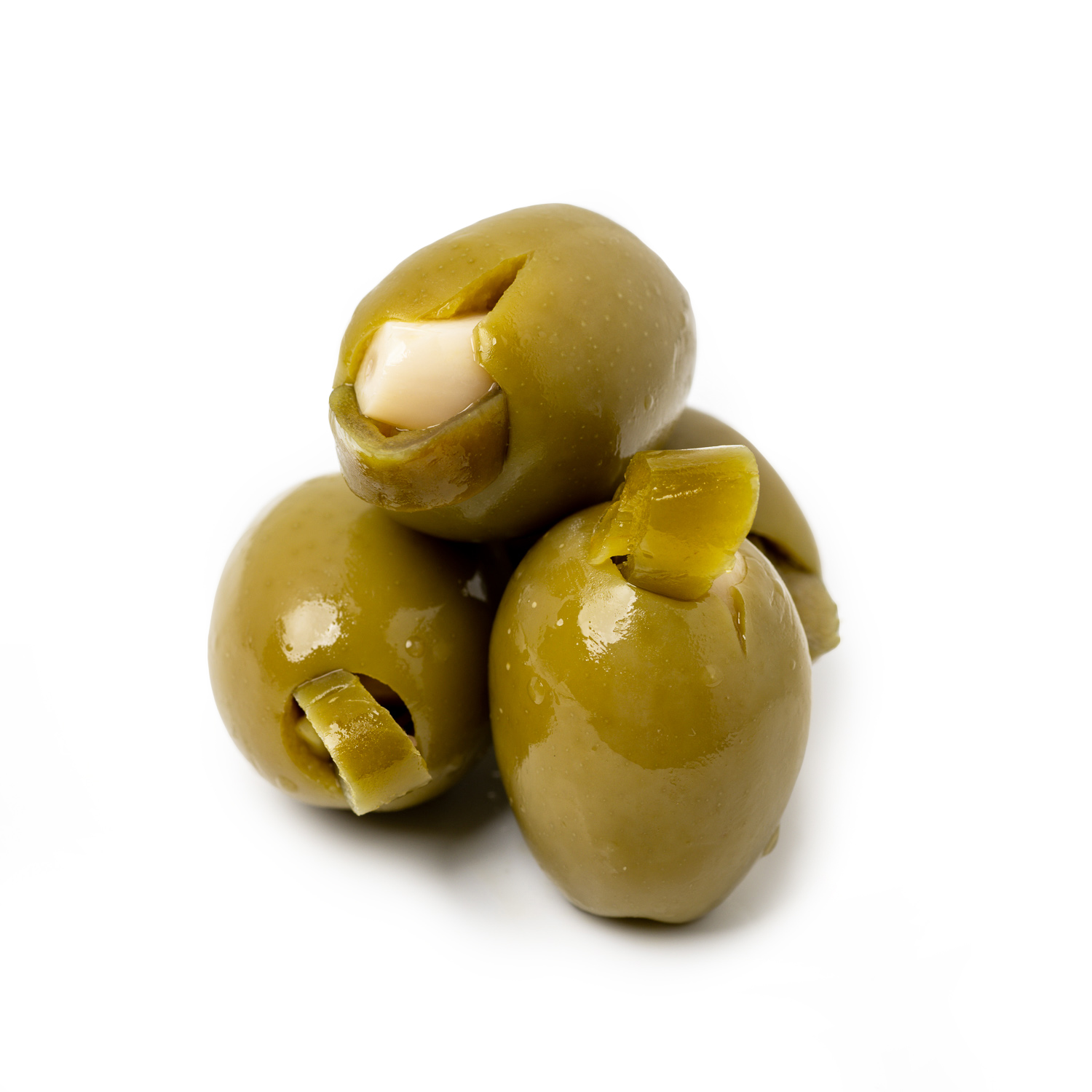Green Olives with Garlic & Jalapeño